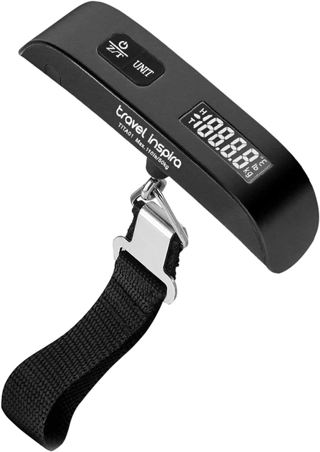 Ultimate Portable Digital Luggage Scale - 110 lbs Capacity, Ergonomic Rubber Coated Design, Batteries Included!