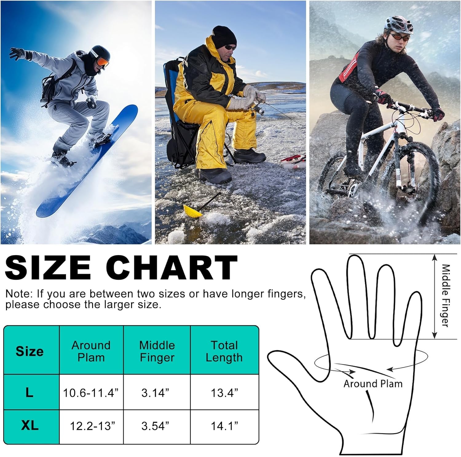 Ultimate Rechargeable Heated Gloves - Waterproof Touchscreen for Outdoor Adventures, Skiing, Running, and Work!