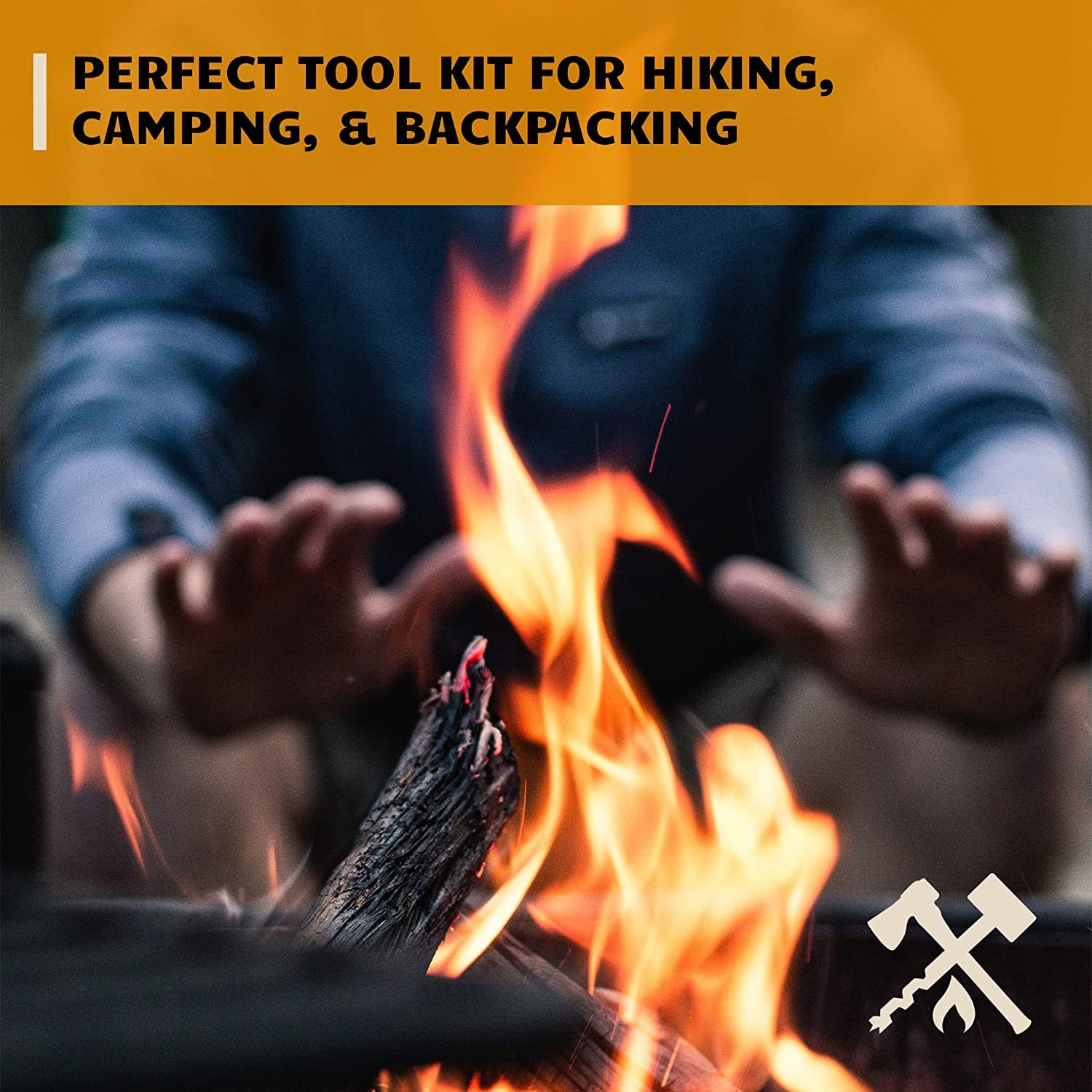 Ultimate Ferro Rod Fire Starter Kit: Waterproof Magnesium Firestarter with Multitool for Camping & Outdoor Adventures