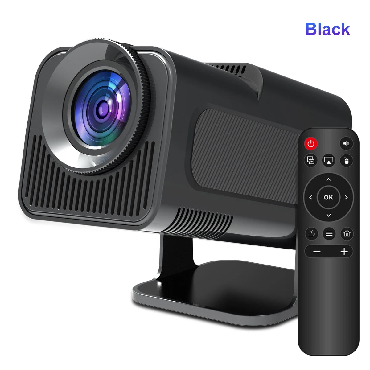 Upgraded HY300 4K Android 11 Portable Projector - Native 1080P, 390 ANSI Lumens, Dual WiFi 6 & Bluetooth 5.0 for Ultimate Home Cinema Experience