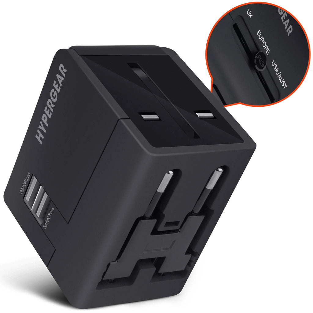 Ultimate Hypergear All-In-One Universal Travel Adapter for Global Adventures
