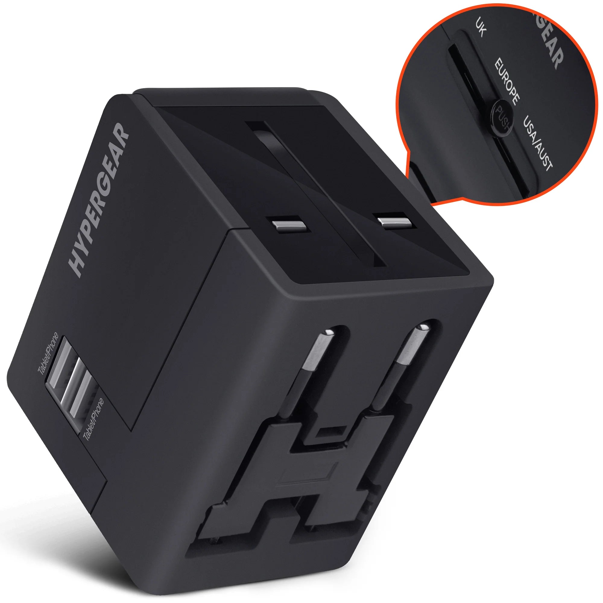 Ultimate Hypergear All-In-One Universal Travel Adapter for Global Adventures