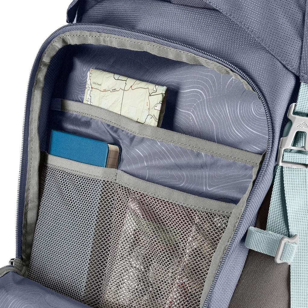 Ultimate Pathway 70L Internal Frame Hiking Backpack – Stylish Grey Blue/Mercury/Blue Haze Design