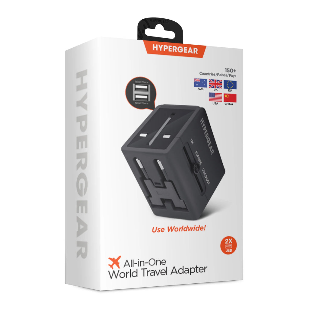 Ultimate Hypergear All-In-One Universal Travel Adapter for Global Adventures