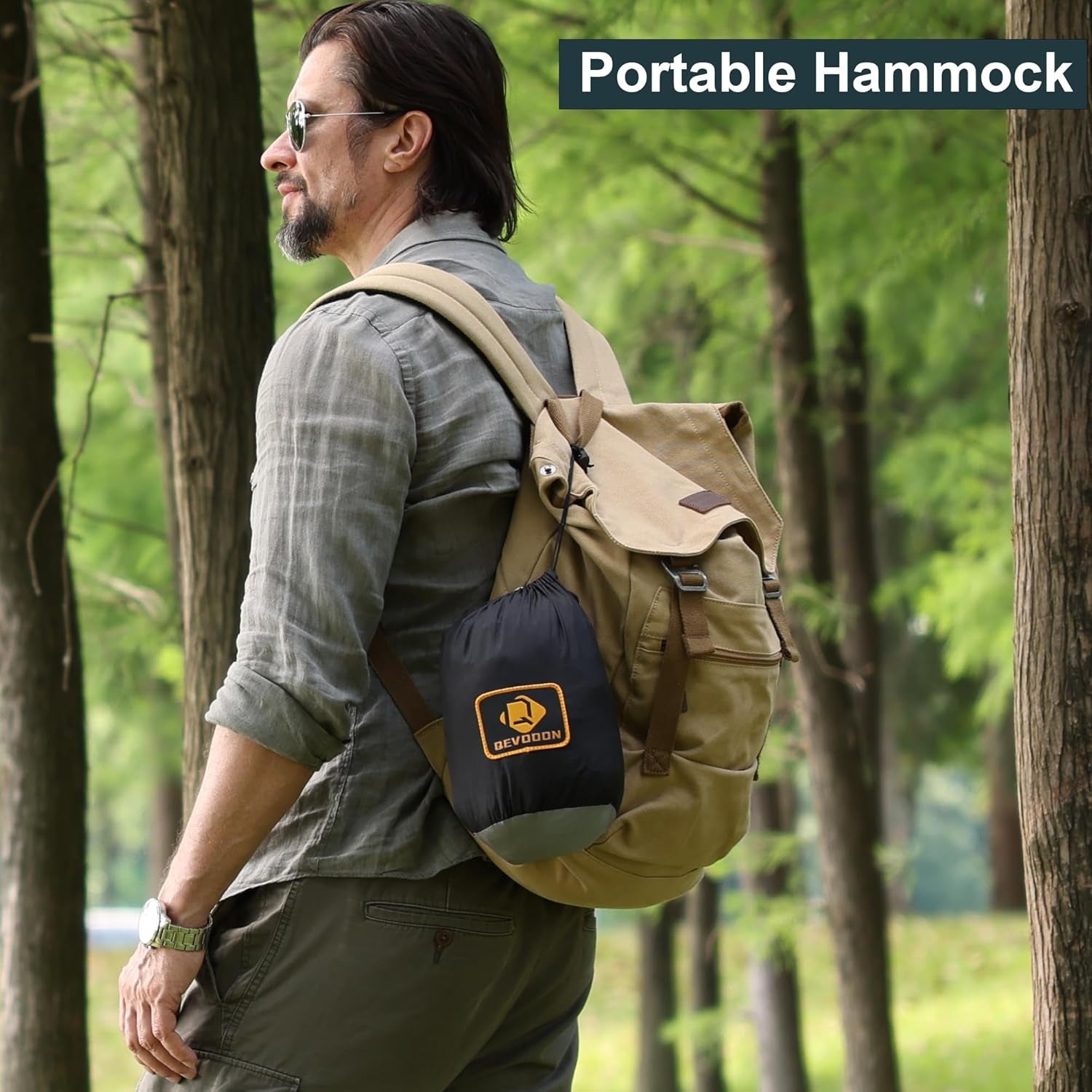 Ultimate Portable Camping Hammock with Insect Net - Perfect for Outdoor Adventures, Includes Tree Straps & Durable Carabiners, Lightweight Parachute Nylon!